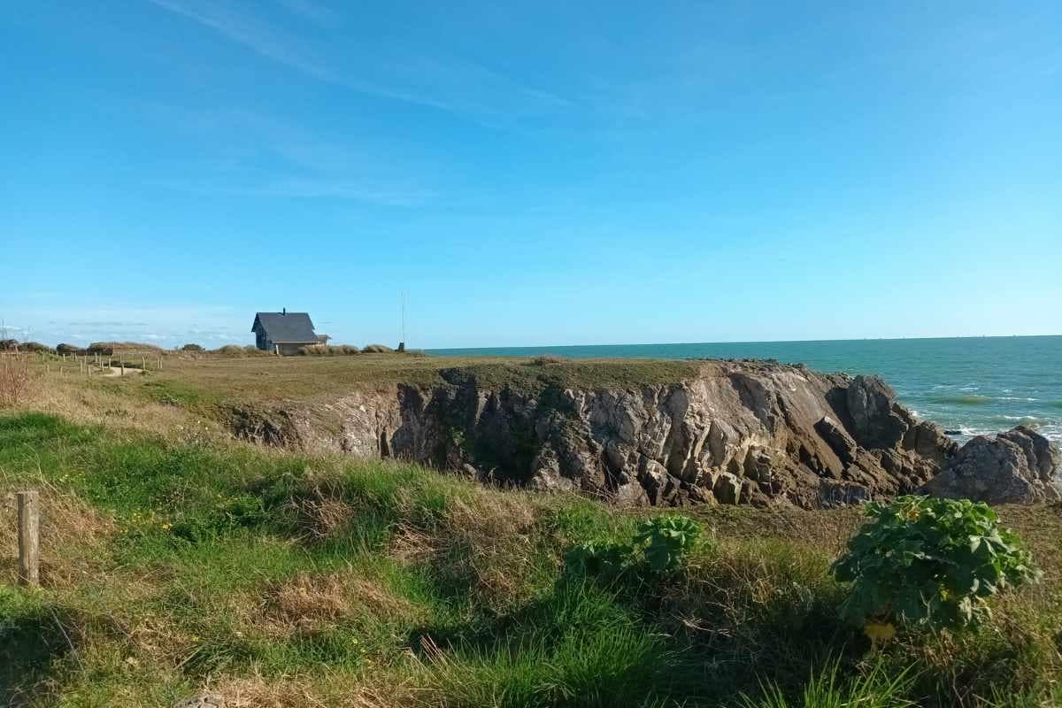 Balades & Randonnées avec son chien : Maison en haut de la côte sauvage du Pouliguen